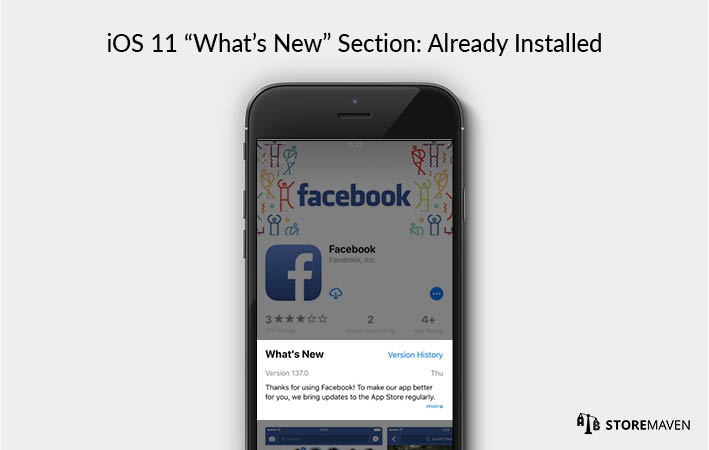 iOS 11 App Store: “What’s New”