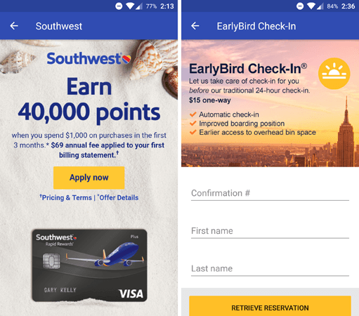 app engagement southwest onboarding