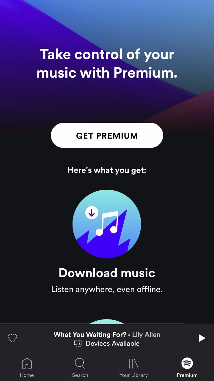 Spotify App UX Premium